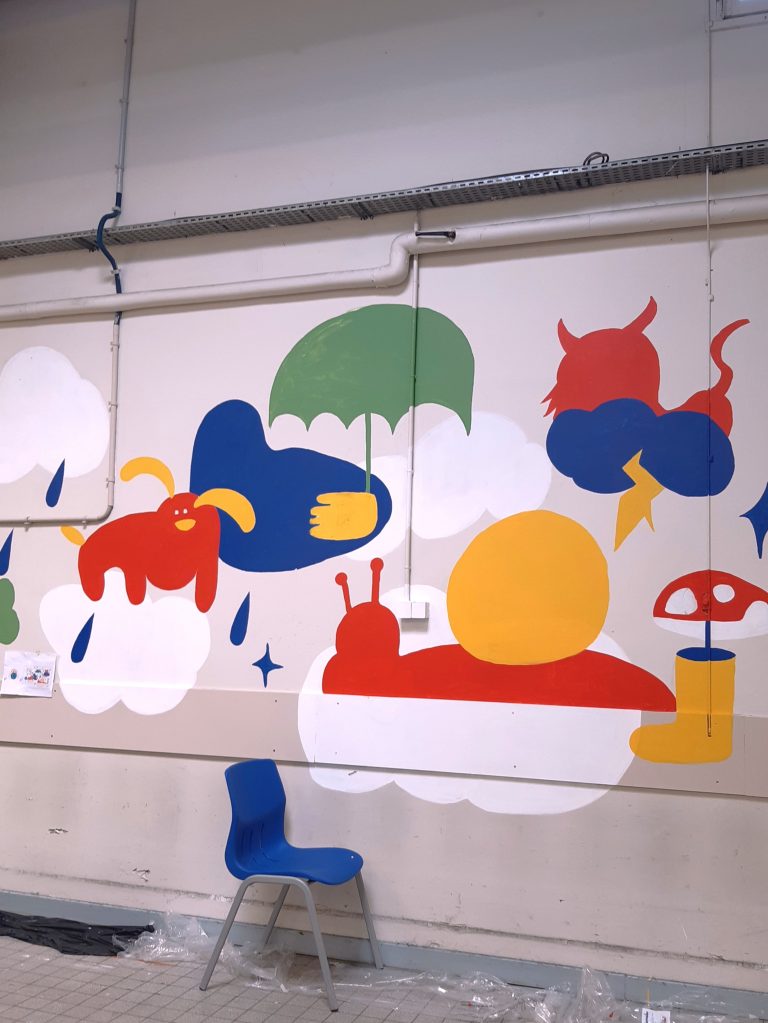 octo fresque evvhill tiers lieu presation peinture lyon