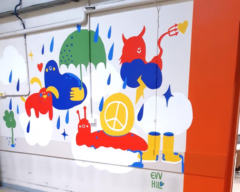 octo fresque evvhill tiers lieu presation peinture lyon74