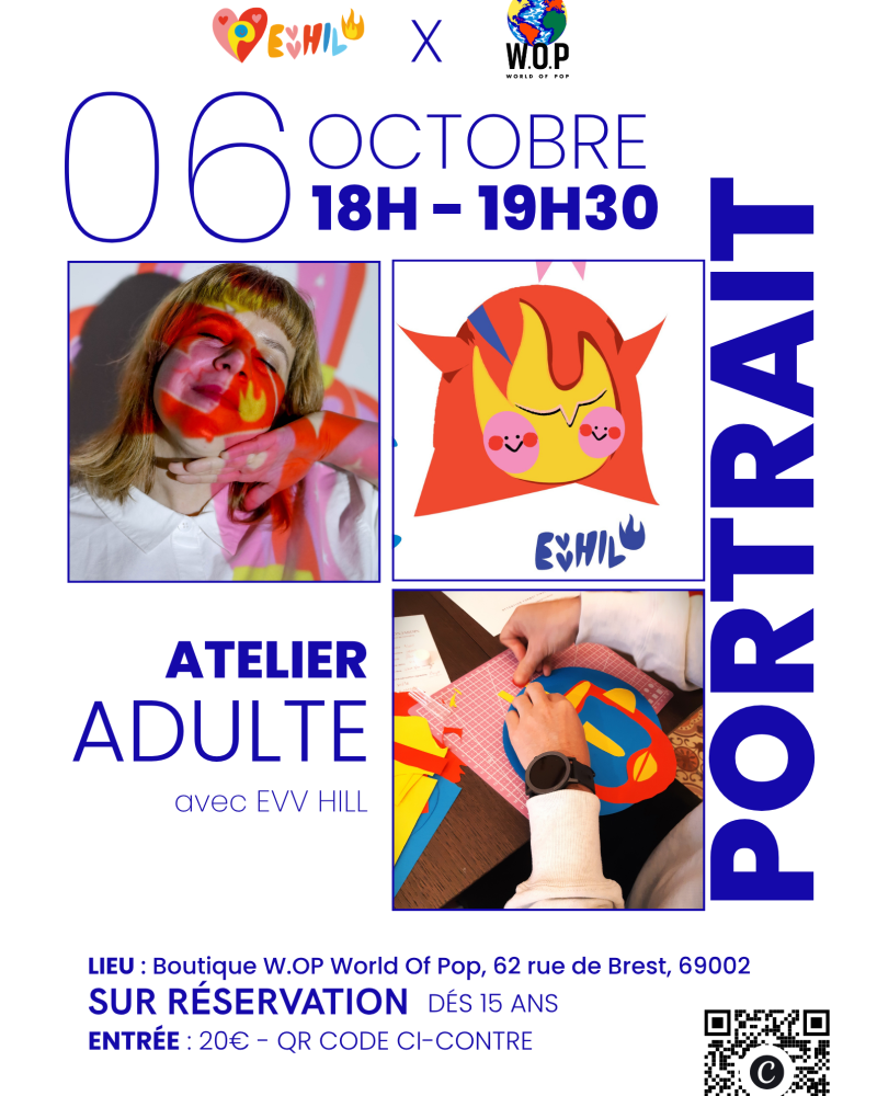 Atelier chez Wop - Portrait nature - adulte - mardi 6 octobre